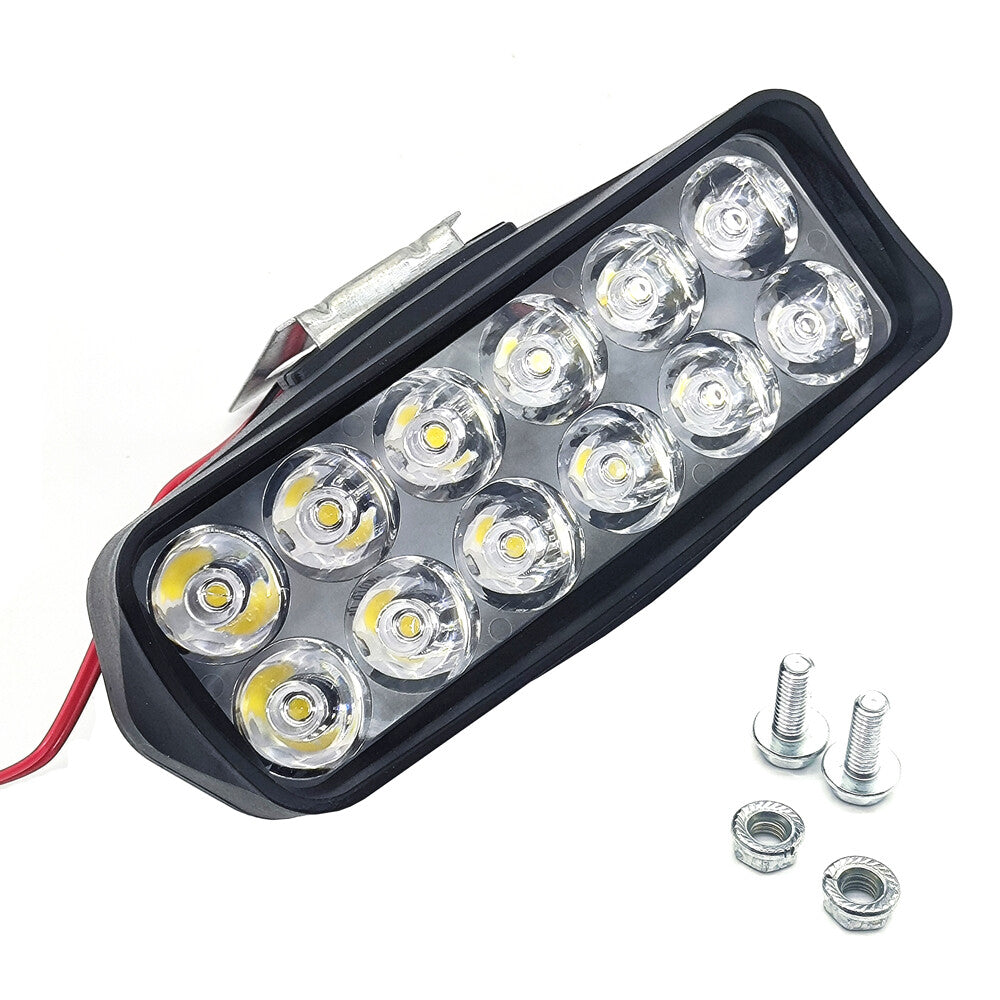 1PCS Universal Motorcycle External Headlight Spot Light Fog Driving Lamp 12 LED