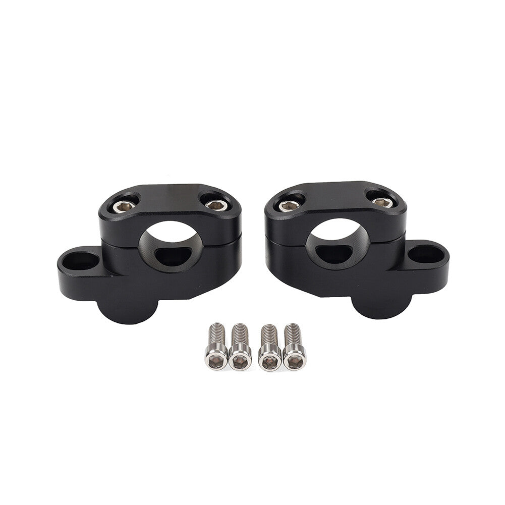 28mm 1 1/8 Offset Handlebar Clamp Mount Riser Black for Honda for Suzuki for Yamaha