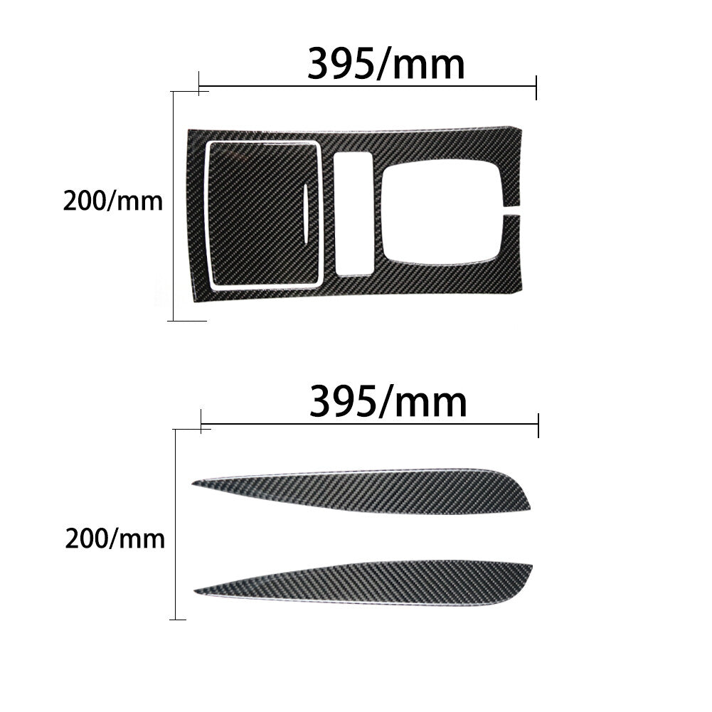 4Pcs Carbon Fiber Gear Shift Panel Cover Trim for Infiniti FX 2009-13/QX70 14-17