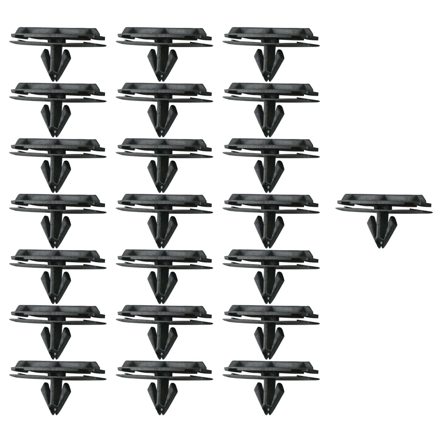 25Pcs Fender Rocker Moulding Clip Retainer for Jeep for Wrangler Unlimited JK a