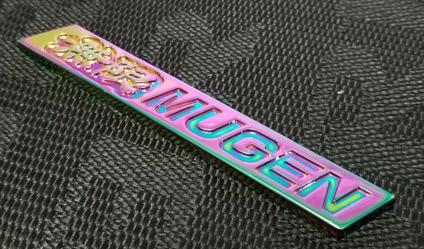 Car rear sticker boot trunk badge Mugen Neo Chrome for Honda for Acura