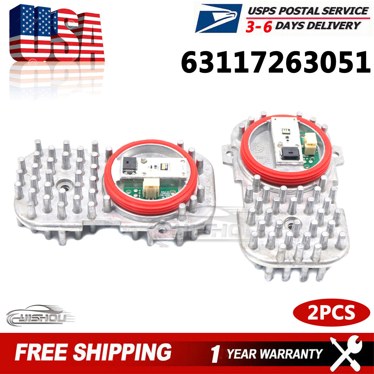 2PCS for BMW 428i 435i 2014-2016 X3 DRL Headlight LED Light Insert Diode Module