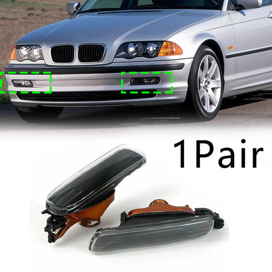 1 Pair Front Fog Lamp Bumper Light Without bulbs For 1999-2001 for BMW E46 323i