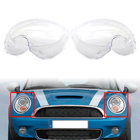 Front Headlight Headlamp Lens Cover for BMW for MINI R56 2007-2015 Transparent cl