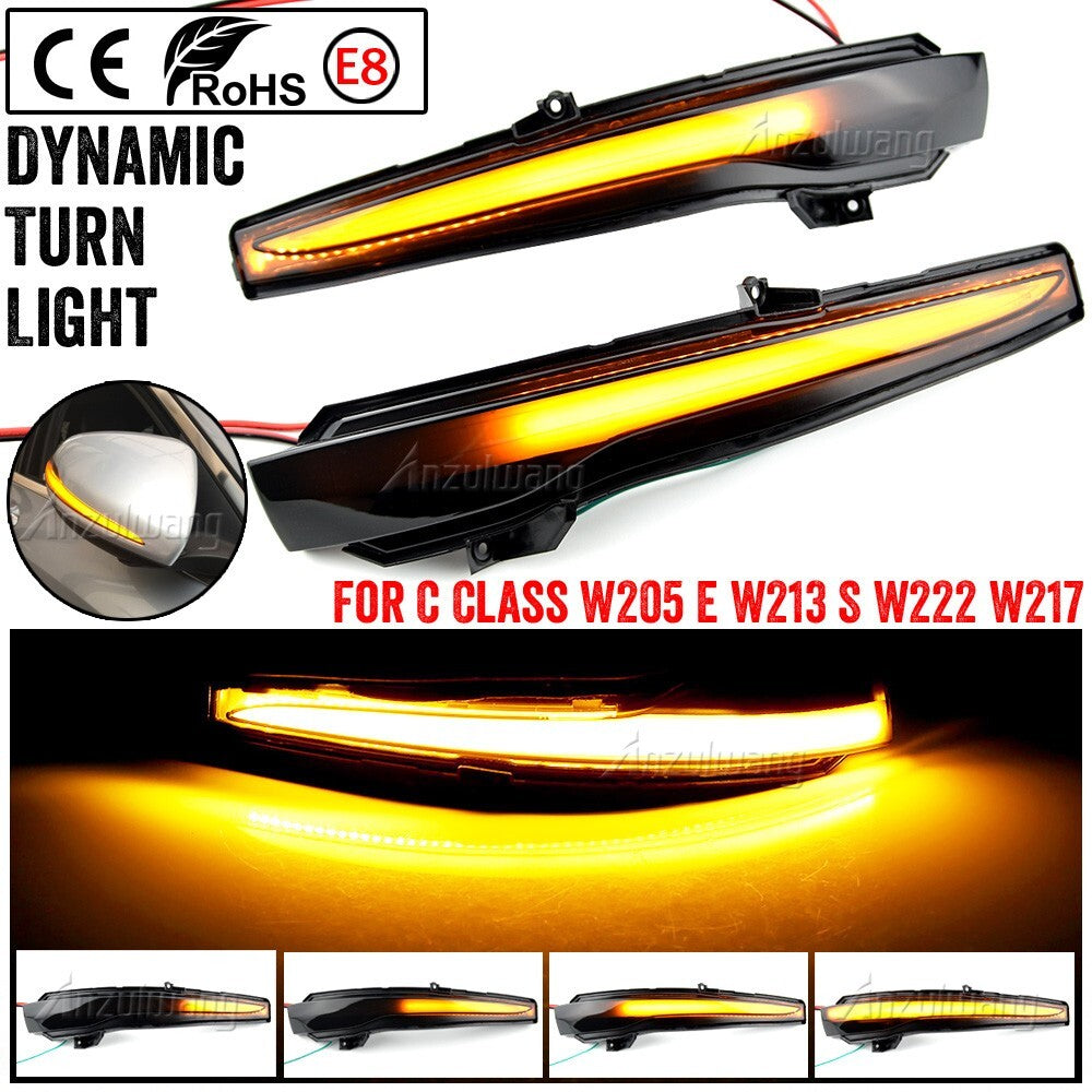 Dynamic Turn Signal Light for mercedes-benz w205 C180 C200 C250 S400 S400L S450
