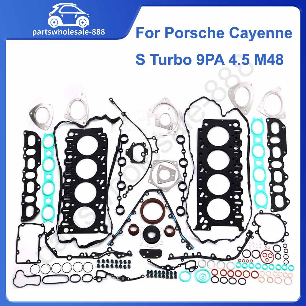 Engine Overhaul Rebuild Gasket Seals Kit for Porsche for Cayenne S Turbo 9PA 4.5 M48