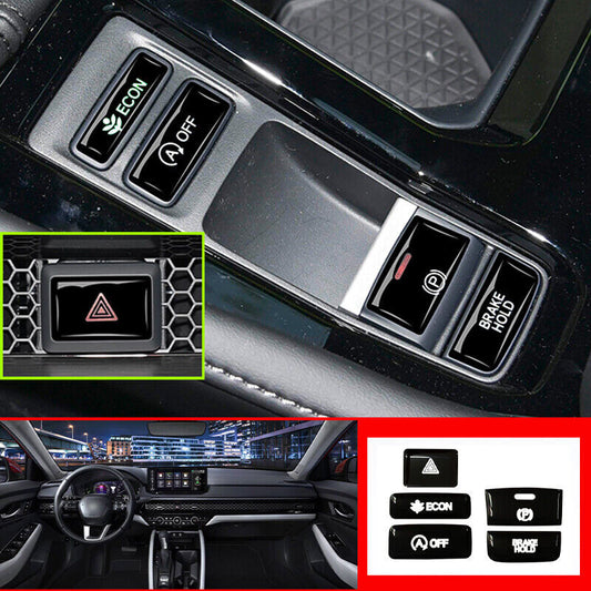 Fit for Honda Accord 11th 2023 up Black Central Console Gear Shift Button Trim