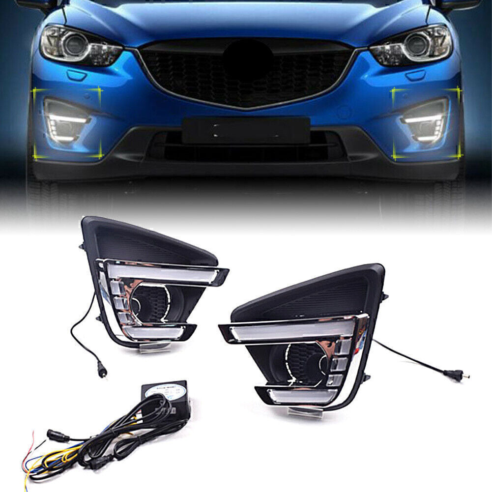 Car Front Daytime Running Light Fog Turn Lamp for Mazda CX-5 2012-2016 2013 2014