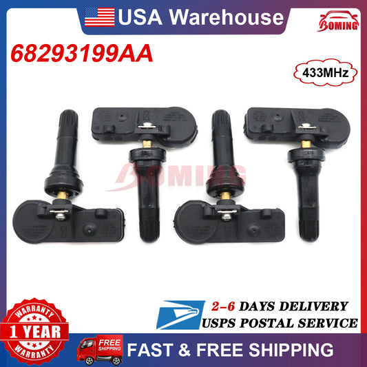 68293199AA new Tire Pressure Sensor (TPMS) 4-Piece Set for Dodge for Ram 1500 DT 68293199AB