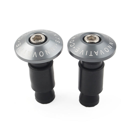 Motorcycle 7/8Handle Bar End Weights Handlebar Grips Cap Plugs Dirt bike Grey