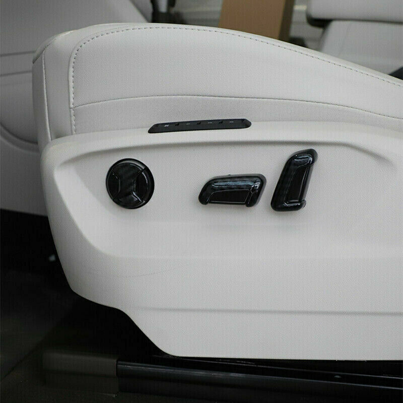 Carbon Fiber Car for Seat Button Switch Cap Cover Trim for Volkswagen ID.4 2021-2023