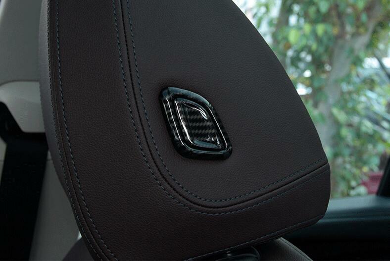 ABS carbon fiber headrest cover trim suitable for BMW X3 G01 X4 2018-22