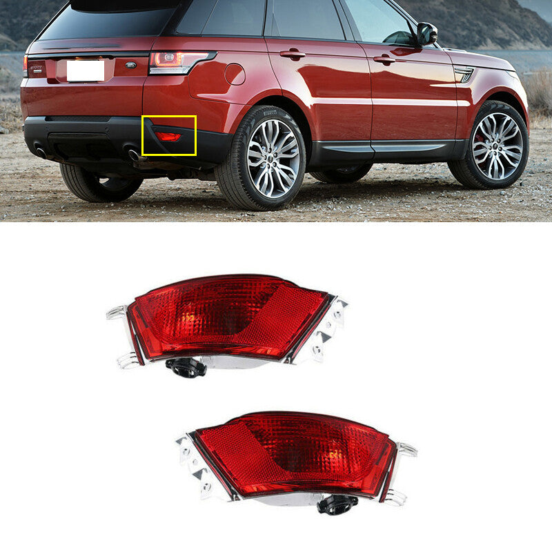 Rear left + right fog light reflector warning lights applicable to 2014-17 for Land Rover for Range Rover Sport.