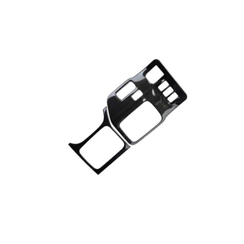 for Toyota Prado FJ/LC150 2003-09 Central Gear Shift Panel Black Steel Trim 2PCS