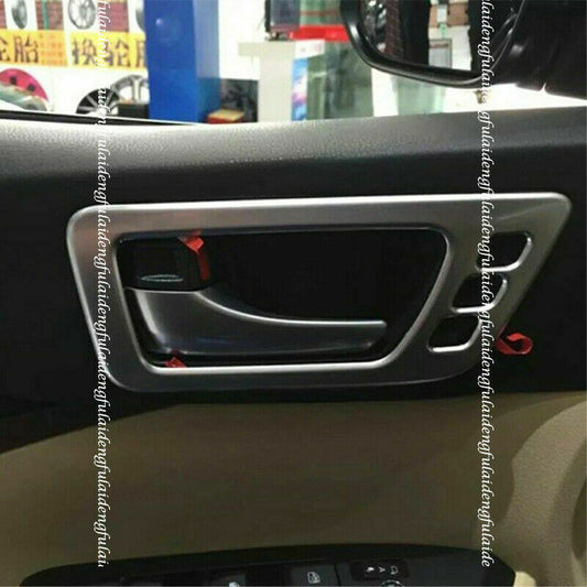 4Silver Inner Door Handle Bowl Frame Cover Trim for Toyota Highlander 2014-2019