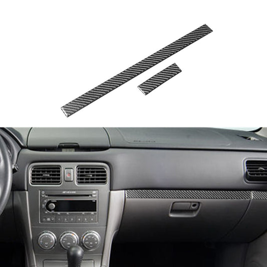 Carbon Fiber for Co -pilot Decorative Strip Trim Cover for Subaru Forester 2005-2008