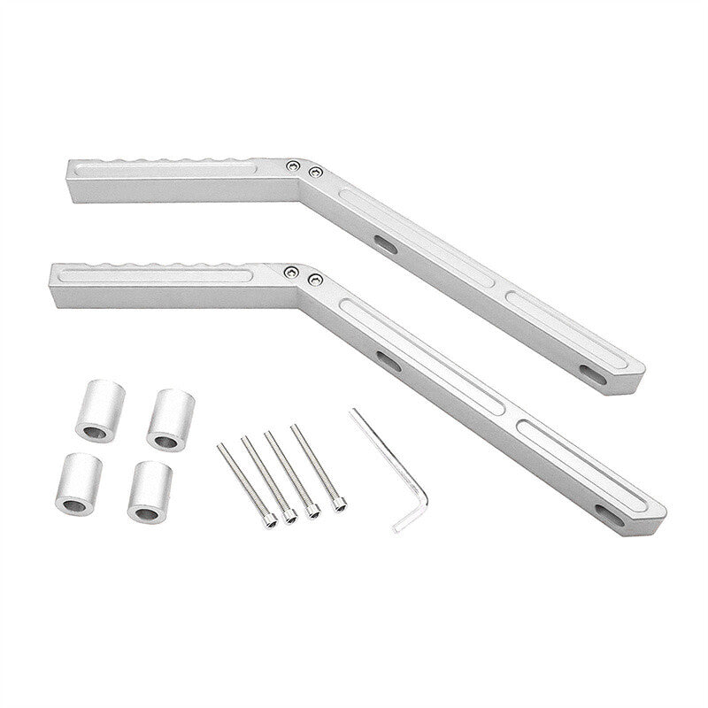 Silver Rear Grab Handles Grip Handles Bar Aluminum for Jeep for Wrangler JK 07-18
