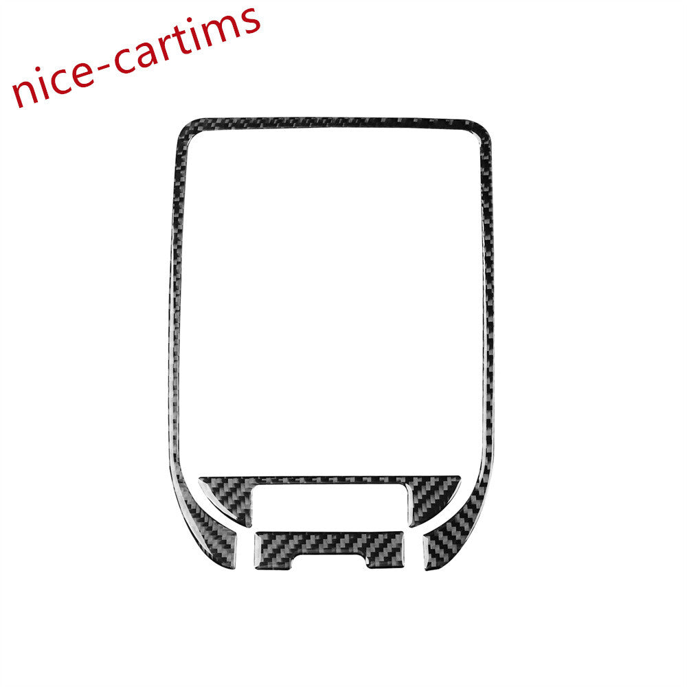 3¡ÁCarbon Fiber Gear Shift Box Panel Cover for Land Rover Discovery Sport 2015-19
