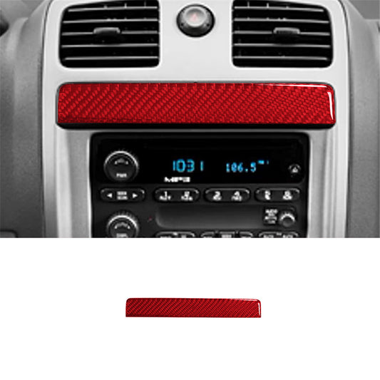 Red Carbon Fiber Above Radio Accent B Cover For Colorado 2004-12/ for Canyon 2005-12