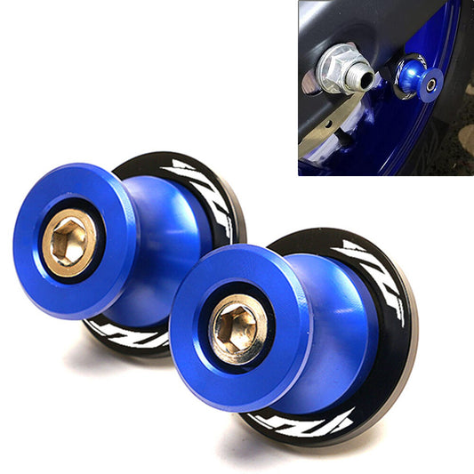 Schwingenspulen Slider Stand Schrauben M6 Blau f¨¹r for Yamaha YZF R1 R3 R6 Motorrad