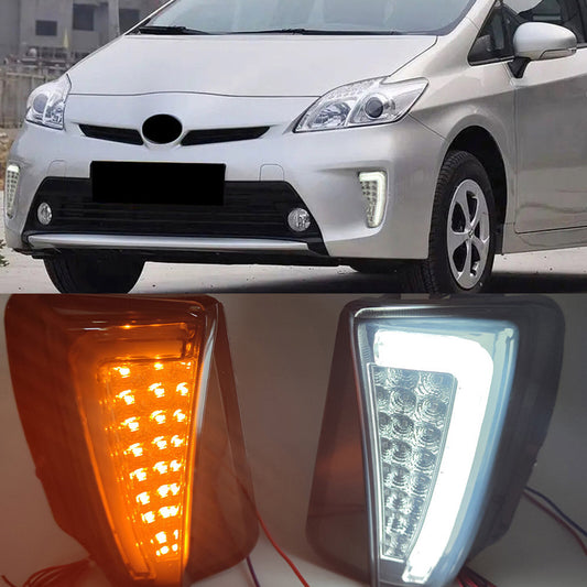 LED switch fog turn signal lights (DRL lights) smoked for 2012-2015 for Toyota Prius