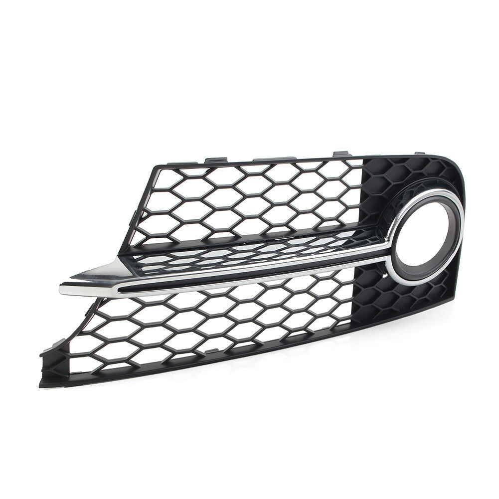 Left Bumper Honeycomb Fog Light Grille Cover for Audi TT MK2 TTS 2011-14