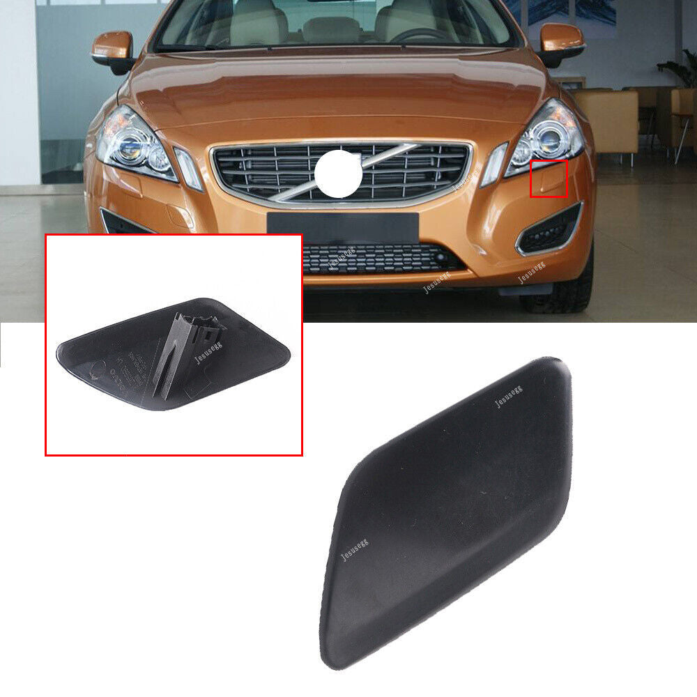 LH Left Hnad Bumper Headlight Washer Jet Cover Front For 2011 to 2013 for Volvo S60
