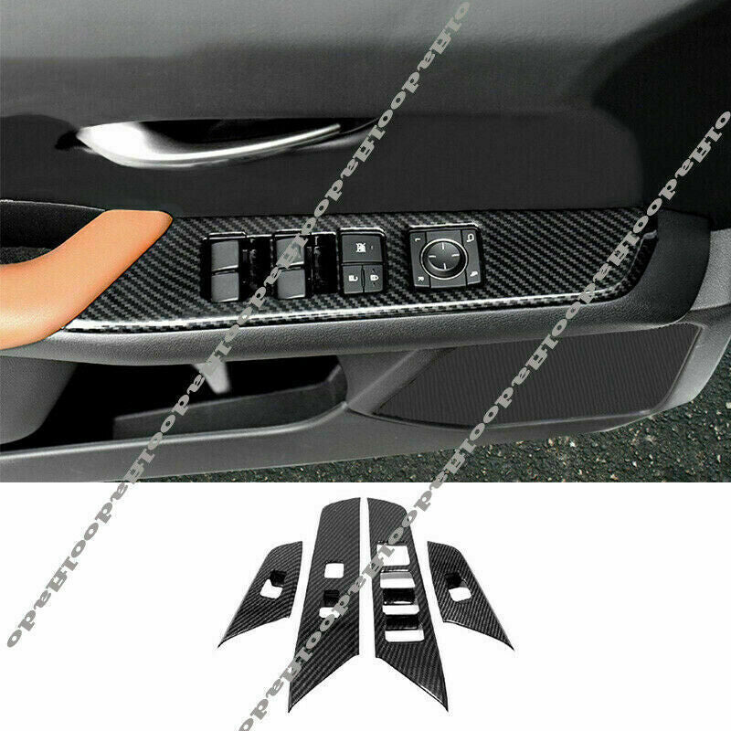 for Lexus UX 200 250h 2019-2022 Carbon Fiber Window Lift Panel Switch Cover Trim