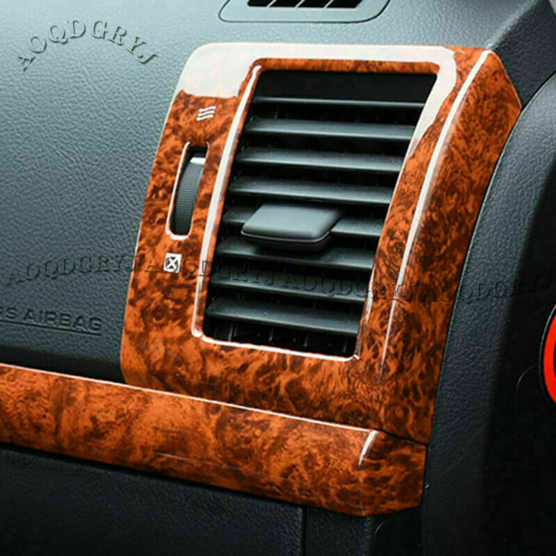 Wood Grain interior Full Dash Trim Kit Cover decor for Toyota for Land Cruiser 08-15