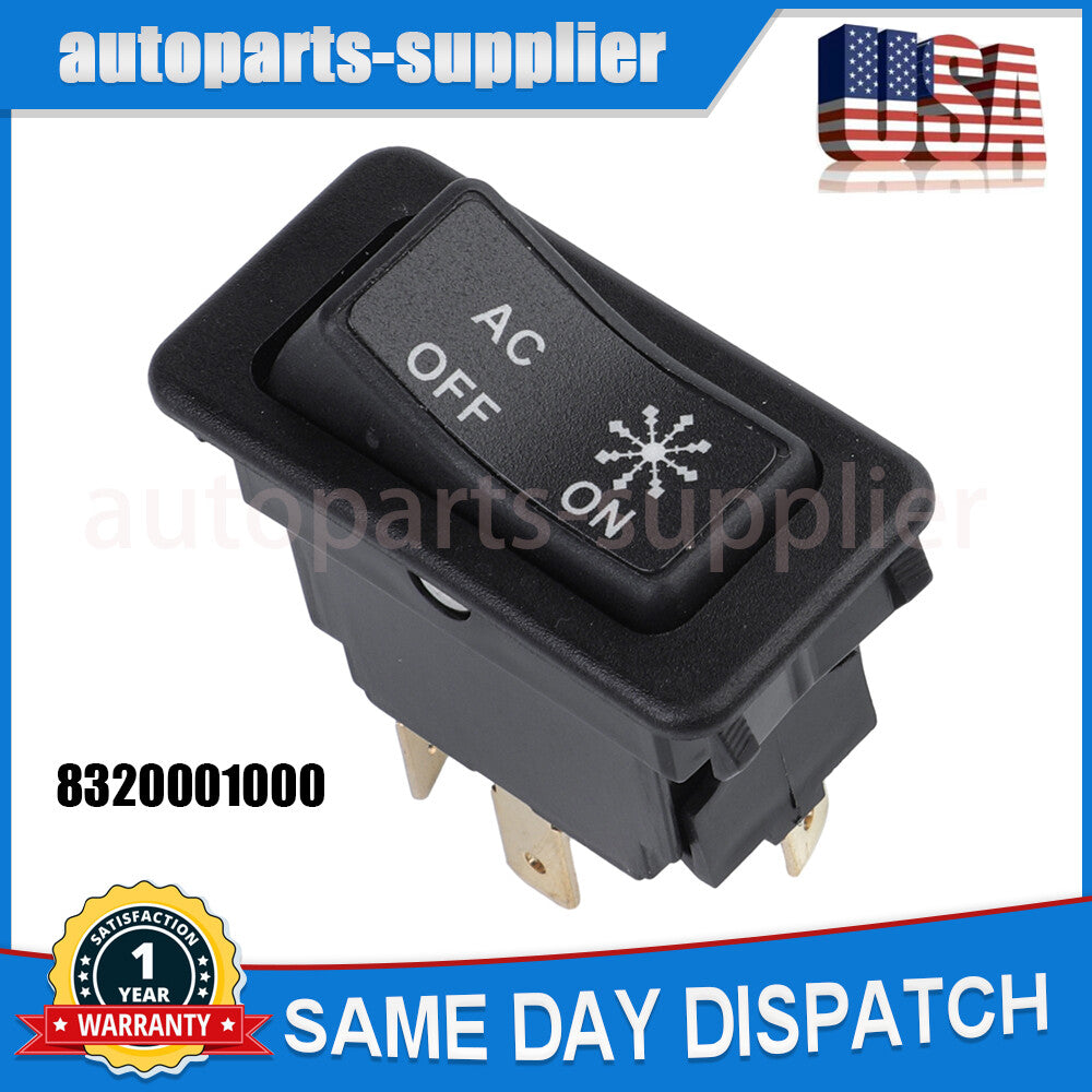 832-0001-000 rocker switch for air conditioners, model 8320001000, suitable for Peterbilt .