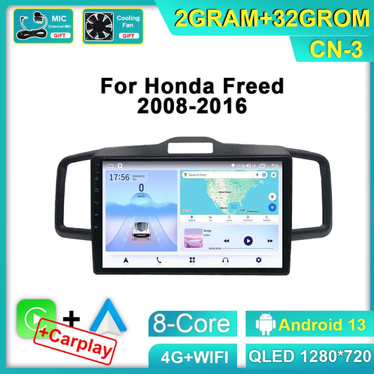 Car Radio CarPlay for Honda Freed Spike 2008-2016 Stereo GPS Video Player Screen