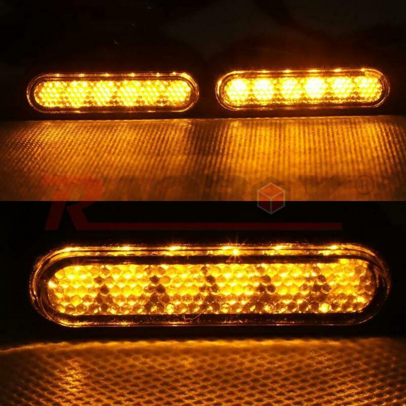4 Motorcycle LED Handlebar Turn Signal Indicator Light for Honda for Suzuki for Yamaha