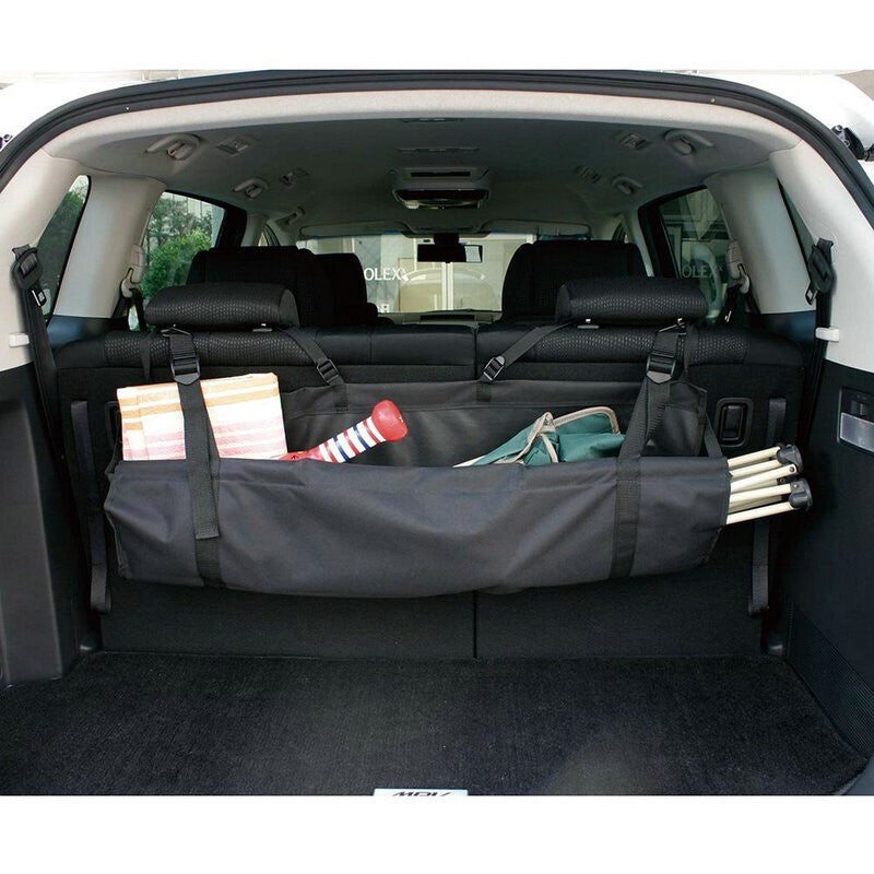 Car and truck trunk cargo storage bag, foldable storage bag box and hook, 1 piece