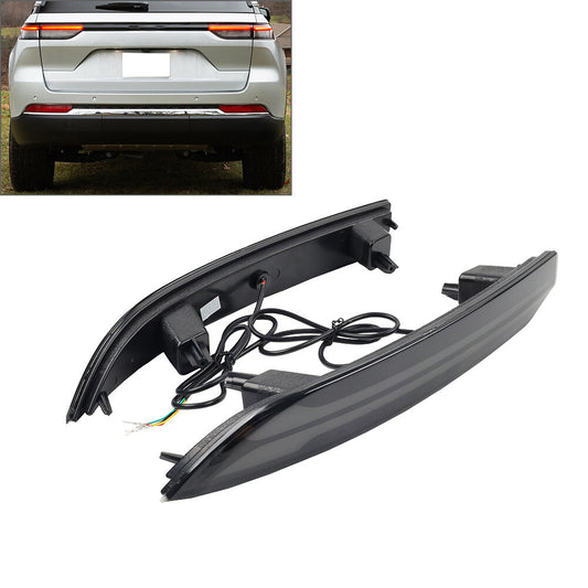 Rear Bumper Light Turn Signal Light for Jeep Grand Cherokee 2021-2024 Black