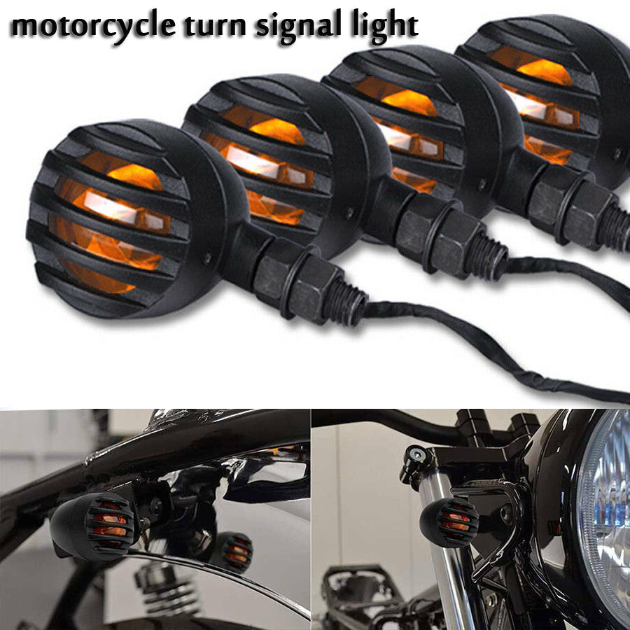 Motorcycle barbecue flashing turn signals front and rear applicable to Bobber Chopper for Honda