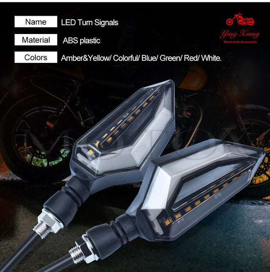 Motorcycle LED Turn Signal Indicator Light Fit For Z400 Z650 Z750 Z1000 ER-6N/F
