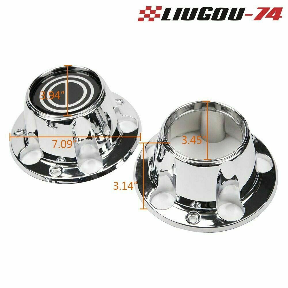Fits 1980-96 BRONCO for FORD F-150/F150 Van Wheel Hub 4x4 Center Cap Set with 2 Open-Type