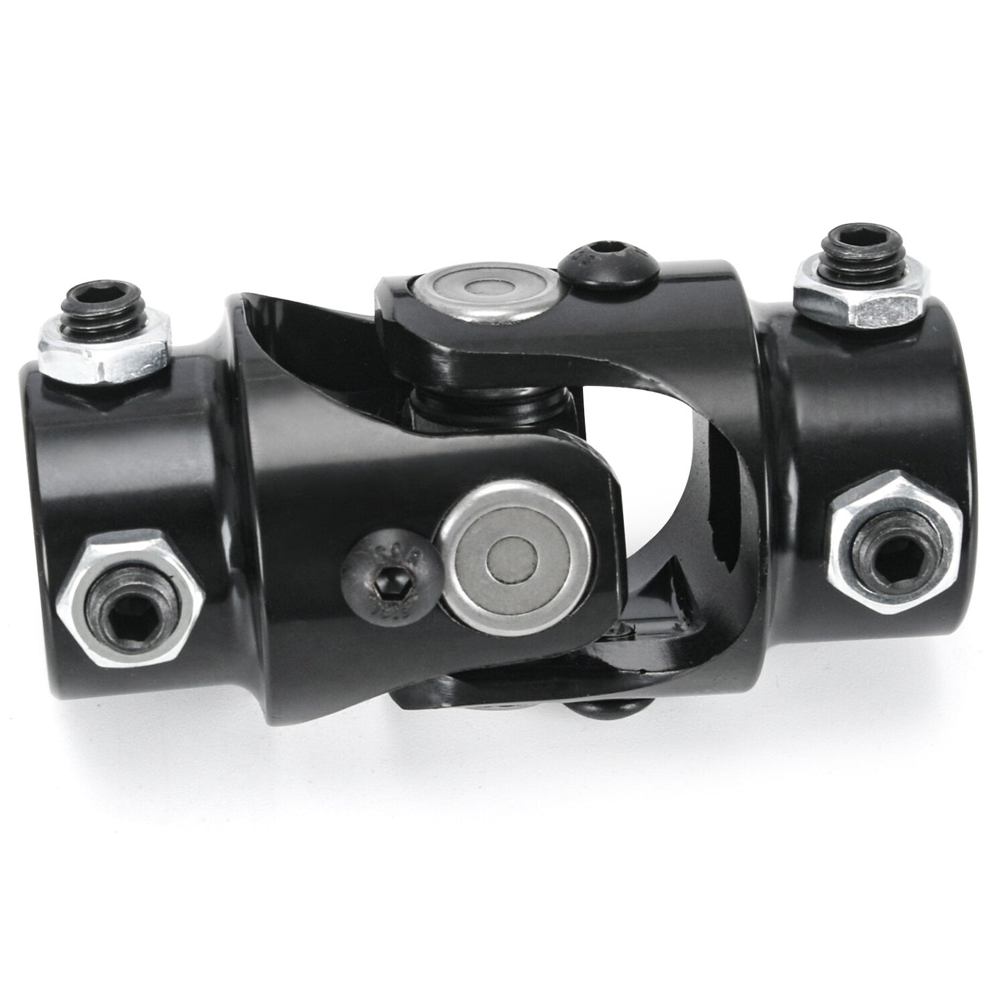 Steering Box Black U Joint 36 Steel Steering Shaft + 3/4 Support Bearing Kit