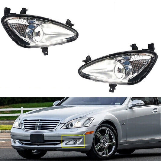 2x Front Bumper DRL Fog Lamps for Mercedes-Benz W221 S550 S600 2007 2008 2009
