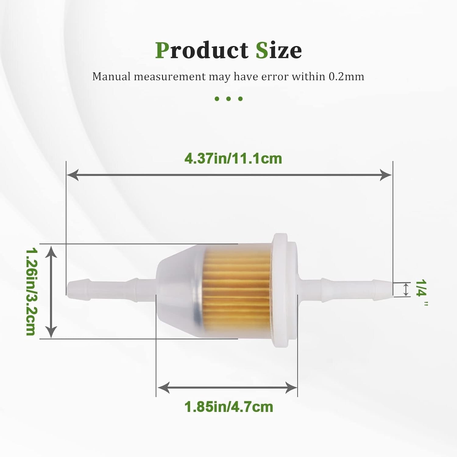 Fuel Filter 26365011A0 for Cub Cadet OCC-25-050-22 Jacobsen 552265 Bunton PM244