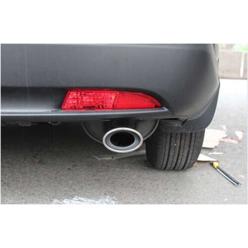 for Honda CR-V 2012-2016 Silver steel Car Exhaust Muffler Tip Tail Pipe End Trim