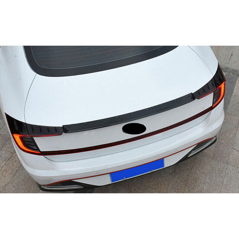 for Hyundai Sonata 2020-23 Carbon ABS Rear Tail Trunk Spoiler Wing Lip Flap Trim