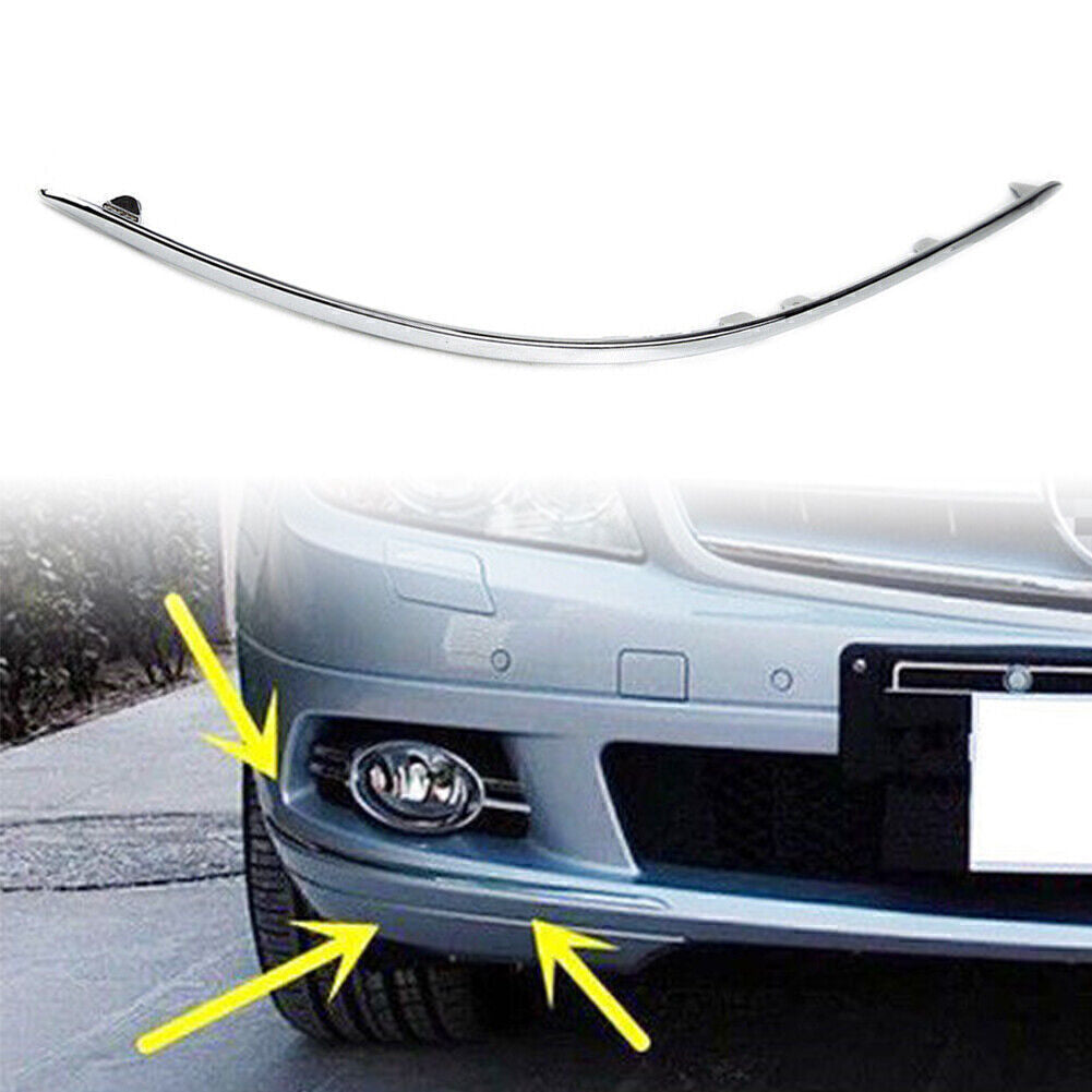 Avantgarde Front Bumper Chrome Trim Right for Mercedes C Class W204 2007-2010