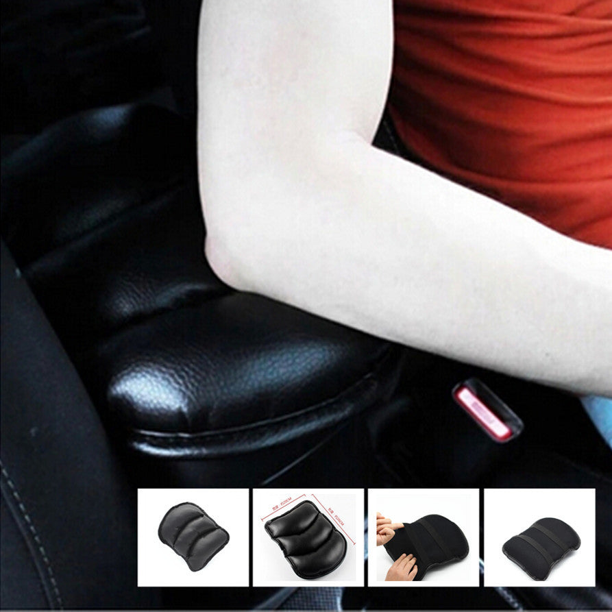 Universal Black Car Armrest Center Console Pad Cushion Support Box Top Mat Liner