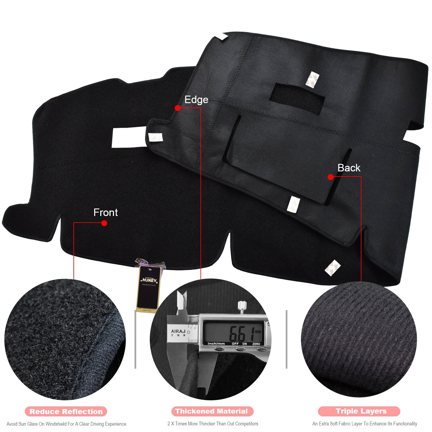 FOR 06-2008 for Dodge for RAM 1500 2500 3500 Pickup truck dash cover mat dashboard pad