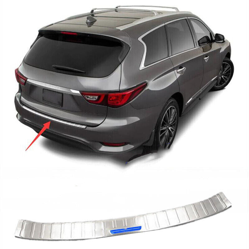For 2016-2020 for INFINITI QX60 Rear Bumper Trunk Sill Plate Cover Protector Silver