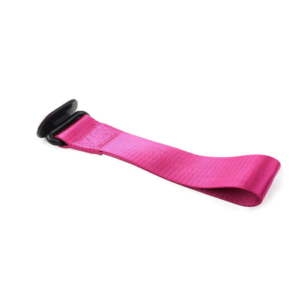 Car Tow Towing Strap Belt Rope Rally Hook Universal Rear/Front Bumper Purple
