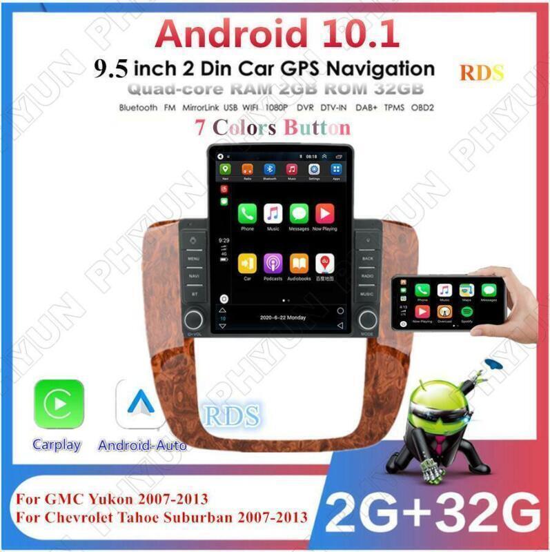 9.5 Car GPS Player Android 10.1 for GMC for Chevrolet for Chevy for Yukon for Sierra Acadia l