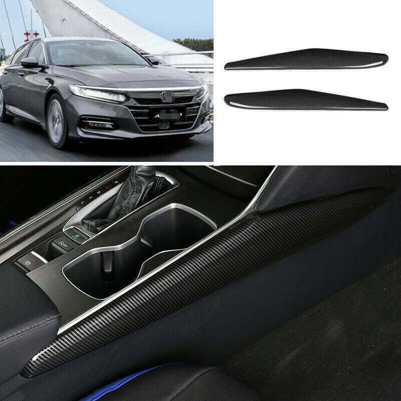 Fit for Honda Accord 2018-2022 Carbon Fiber ABS Side Central Console Cover Trim