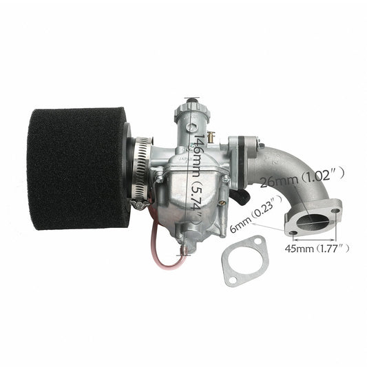 VM22 26mm carburetor for Coolster SSR Apollo 110 125cc Pit bicycle/all-terrain vehicle/four-wheeler